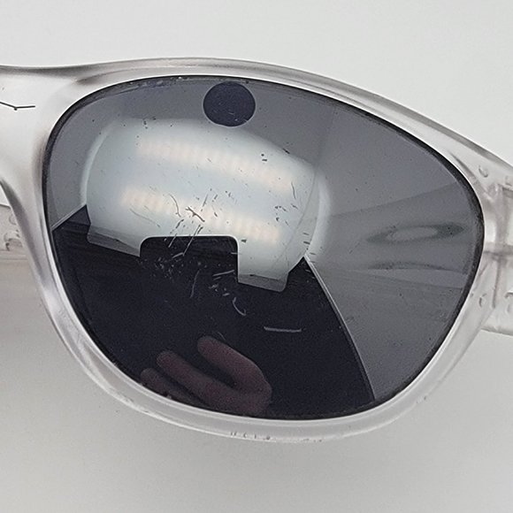 *SOLD* Oakley 03-102 New Frogskins Matte Clear Frame Black Iridium Lens Sunglass - Picture 11 of 12